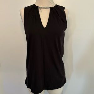 NWT Michael Kors small black dressy tank